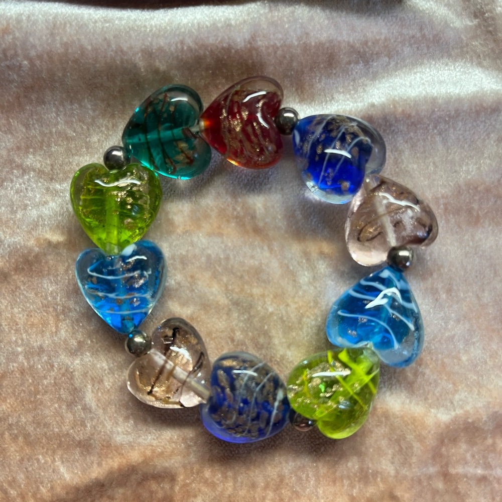 Swarovski Crystal Hearts Bracelet - Picture 2 of 3